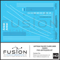 HO Scale Amtrak Pacific Surfliner F40PH Locomotive Decal Set Fusion Scale Graphics