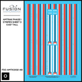 O Scale Amtrak Phase I Stripes Sheet 3 0.63” Tall Decal Set Fusion Scale Graphics