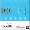 HO Scale Amtrak GE P42 Veterans 42 Decal Set Fusion Scale Graphics