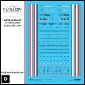 O Scale Amtrak Phase III Viewliner Baggage Cars Decal Set Fusion Scale Graphics