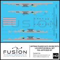 HO Scale Amtrak Phase III ACS-64 662 50th Train Sim Locomotive Decal Set Fusion Scale Graphics