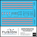 HO Scale Amtrak Phase III Pacific Parlour Car Decal Set Fusion Scale Graphics