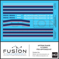 HO Scale Amtrak Phase IV F40PH Locomotive Decal Set Fusion Scale Graphics