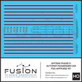 HO Scale Amtrak Phase IV AutoMat Car Decal Set Fusion Scale Graphics