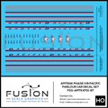 HO Scale Amtrak Phase IVb Pacific Parlour Car Decal Set Fusion Scale Graphics