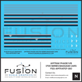 N Scale Amtrak Phase IVb 1700 Series Baggage Cars Decal Set Fusion Scale Graphics