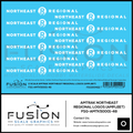 O Scale Amtrak Northeast Regional Amfleet Logos Decal Set Fusion Scale Graphics