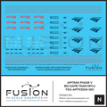 N Scale Amtrak Phase V Big Game Train NPCU Decal Set Fusion Scale Graphics