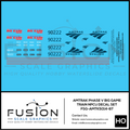 HO Scale Amtrak Phase V Big Game Train NPCU Decal Set Fusion Scale Graphics