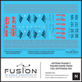 N Scale Amtrak Phase V P42 Big Game Train Locomotives Decal Set Fusion Scale Graphics