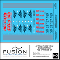 HO Scale Amtrak Phase V P42 Big Game Train Locomotives Decal Set Fusion Scale Graphics