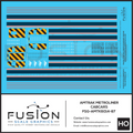 HO Scale Amtrak Phase VI Metroliner Passenger Cabcar Decal Set Fusion Scale Graphics