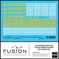 HO Scale Alexander Railroad SW1500 Green Scheme Locomotive Decal Set Fusion Scale Graphics