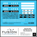 O Scale ATGX Ex CNW Hopper Patches Decal Set Fusion Scale Graphics