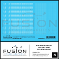N Scale ATW White Freight Car Patching Decal Set Fusion Scale Graphics
