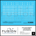 S Scale ATW White Freight Car Patching Decal Set Fusion Scale Graphics