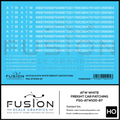 HO Scale ATW White Freight Car Patching Decal Set Fusion Scale Graphics