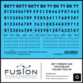O Scale BKTY Black Freight Car Patches Decal Set