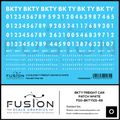 O Scale BKTY White Freight Car Patches Decal Set
