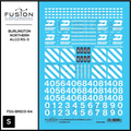 S Scale Burlington Northern Alco RS3 Locomotive Decal Set Fusion Scale Graphics