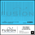 N Scale BNGX Freight Car Number Patching Decal Set Fusion Scale Graphics