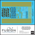 HO Scale BNSF H3 GE Dash 9 AC44C4M AC44C6M Locomotives Decal Set Fusion Scale Graphics