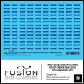 N Scale BNSF Railway Blue Logo Patching SD/GP Under Cab Logo Decal Set Fusion Scale Graphics