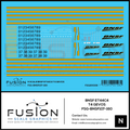 N Scale BNSF Railway GE ET44C4 Tier 4 GEVO Locomotives Decal Set Fusion Scale Graphics