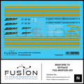 N Scale BNSF EMD Tier 4 SD70ACE Locomotive Decal Set Fusion Scale Graphics