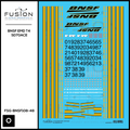 O Scale BNSF Railway EMD Tier 4 SD70ACE Locomotive Decal Set Fusion Scale Graphics