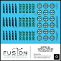 O Scale BNSF Ex BN EMD SD70MAC Locomotive Patching Decal Set Fusion Scale Graphics
