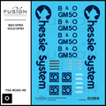 O Scale Baltimore & Ohio EMD 50 Year GM50 Gold GP40 Locomotive Decal Set Fusion Scale Graphics