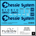 S Scale Baltimore & Ohio EMD 50 Year GM50 Gold GP40 Locomotive Decal Set Fusion Scale Graphics