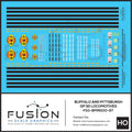 HO Scale Buffalo and Pittsburgh EMD SD60I SD60M Locomotives Decal Set Fusion Scale Graphics