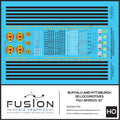HO Scale Buffalo and Pittsburgh EMD SD40' and SD45's Locomotives Decal Set Fusion Scale Graphics