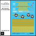 O Scale Belt Railway of Chicago SD60 380 Locomotive Decal Set Fusion Scale Graphics