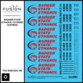 O Scale Badger State Ethanol BSEX Covered Hopper Decal Set Fusion Scale Graphics
