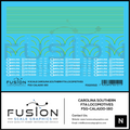 N Scale Carolina Southern EMD F7 Locomotives Decal Set Fusion Scale Graphics