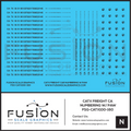 N Scale CATX Freight Car Numbering Decal Set with Paw Print Fusion Scale Graphics