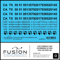 O Scale CATX Freight Car Numbering Decal Set with Paw Print Fusion Scale Graphics