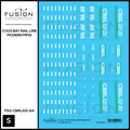 S Scale Coos Bay Rail Line Modern MP15 Locomotive Decal Set Fusion Scale Graphics