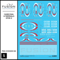 S Scale Cando Rail and Terminals EMD GP38-2 Locomotives Decal Set Fusion Scale Graphics