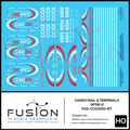 HO Scale Cando Rail and Terminals EMD GP38-2 Locomotives Decal Set Fusion Scale Graphics