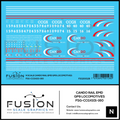 N Scale Cando Rail EMD GP9 Locomotives Decal Set Fusion Scale Graphics