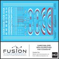 HO Scale Cando Rail EMD GP9 Locomotives Decal Set Fusion Scale Graphics
