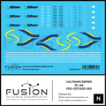 N Scale Caltrans Siemens SC-44 Charger Locomotive Decal Set Fusion Scale Graphics