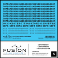 S Scale CEFX Freight Car Numbering Decal Set - Front Range Hobbies