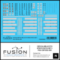 N Scale CEFX Ex NRLX/CITX Foster Farms 4750 Hoppers Patching Decal Set Fusion Scale Graphics