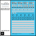 O Scale CEFX Ex NRLX/CITX Foster Farms 4750 Hoppers Patching Decal Set Fusion Scale Graphics