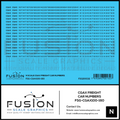 N Scale CGAX Freight Car Numbering Decal Set Fusion Scale Graphics